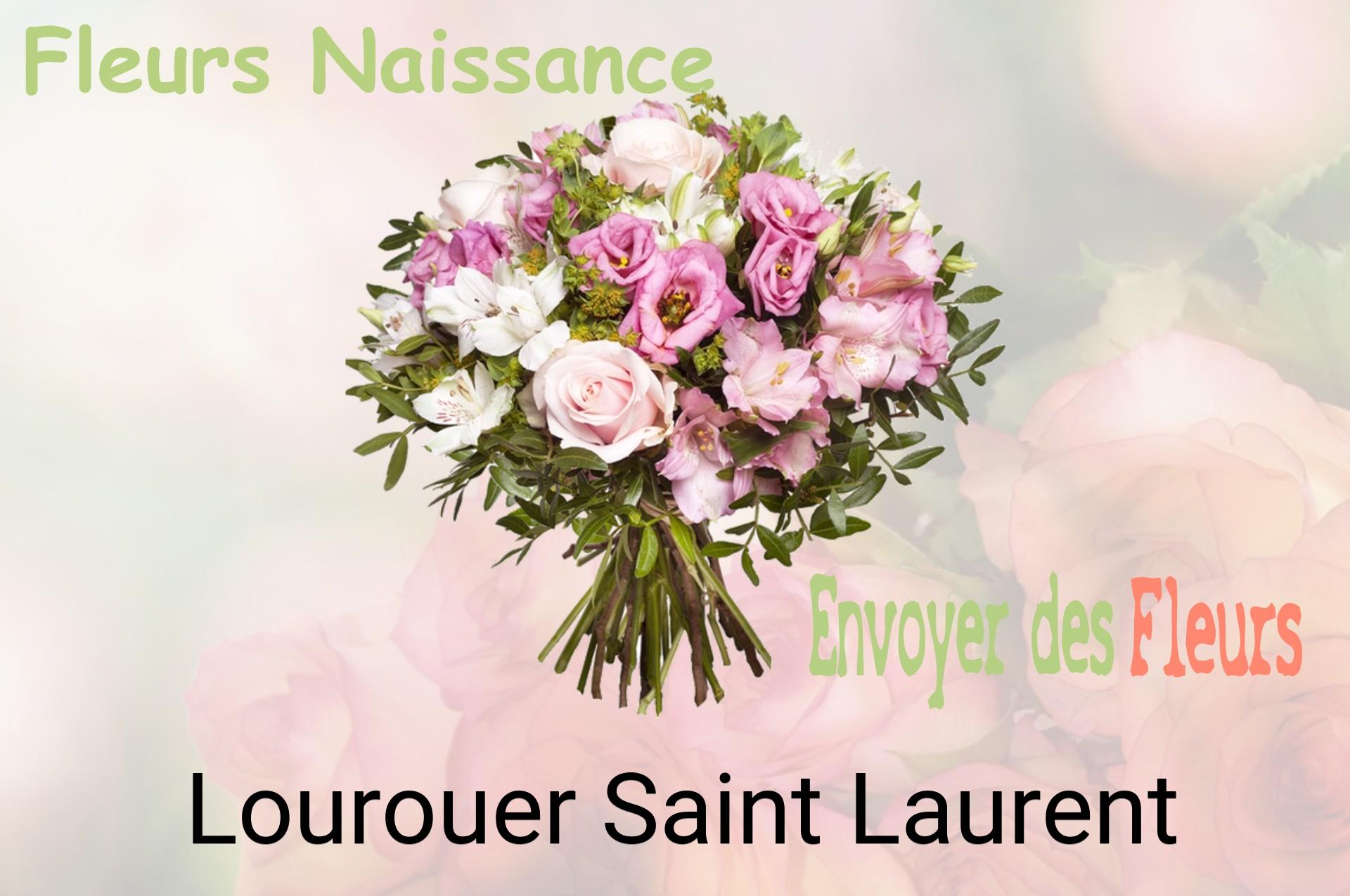 Bouquet de fleurs de naissance livré à Lourouer-Saint-Laurent